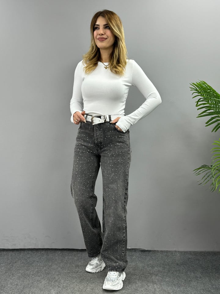 Zr. Taşlı Antrasit Jean