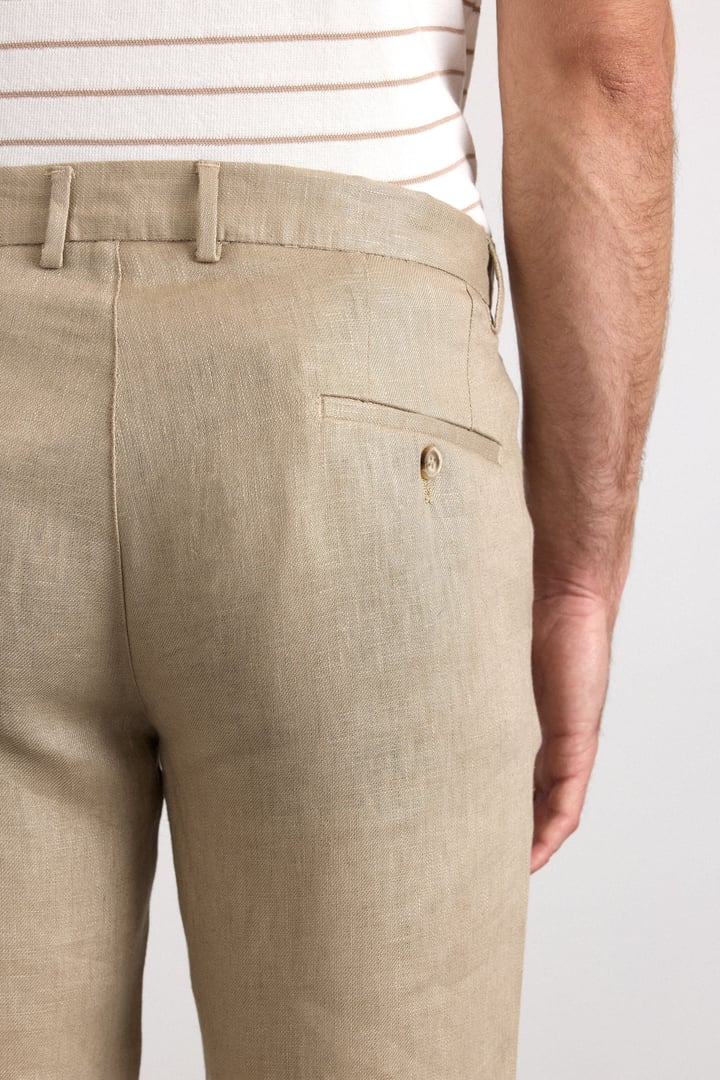 Bej Regular Düz Düz Normal Bel Standart Jogger Pantolon