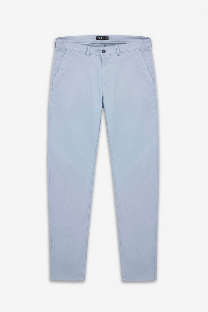 Buz Mavi Slim Casual Pantolon