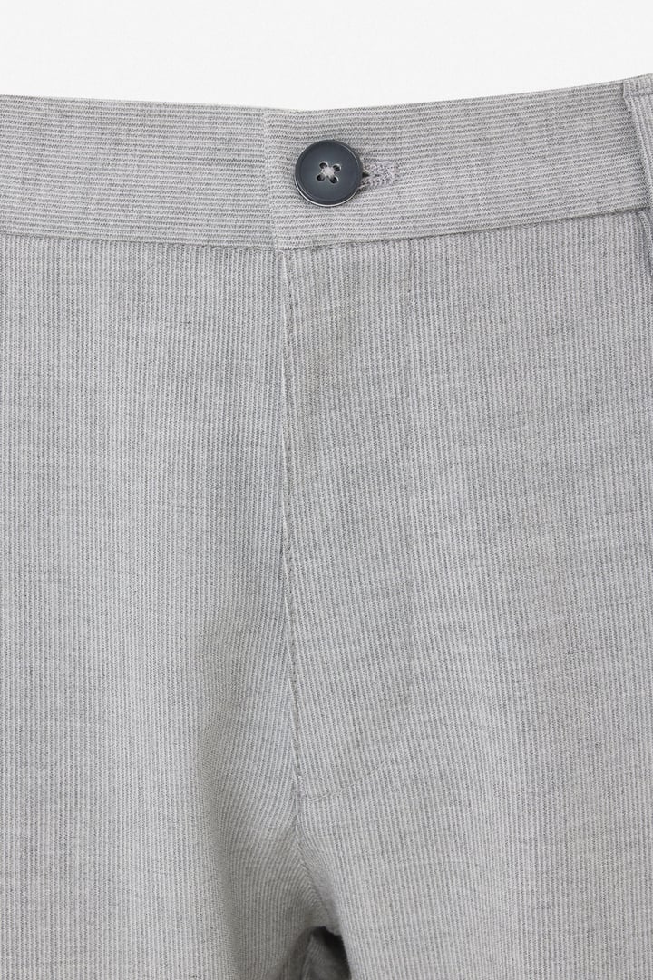 Gri Slim Düz Jogger Pantolon