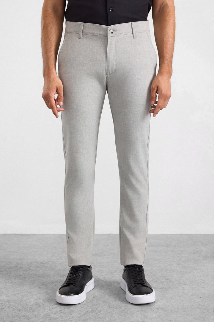 Gri Slim Klasik Pantolon
