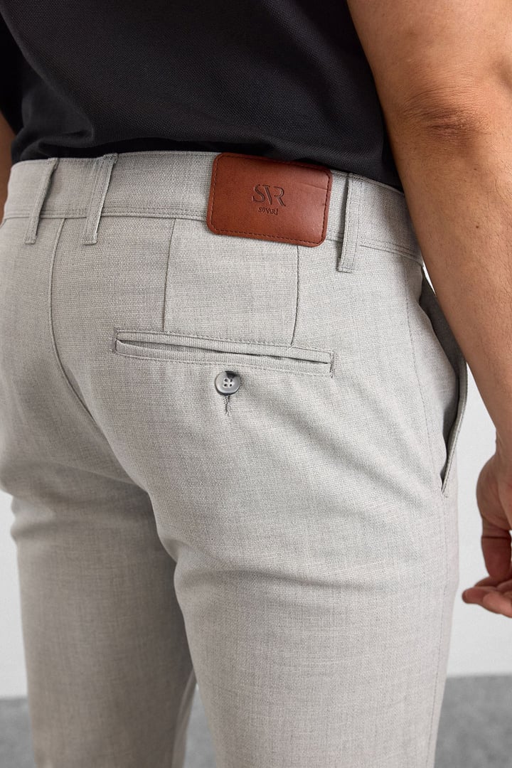 Gri Slim Klasik Pantolon