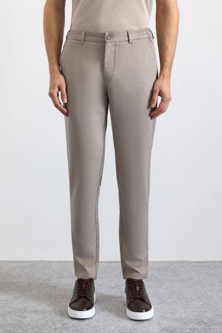 Kiremit Slim Düz Jogger Pantolon