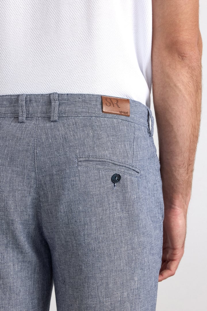 Lacivert Slim Casual Pantolon