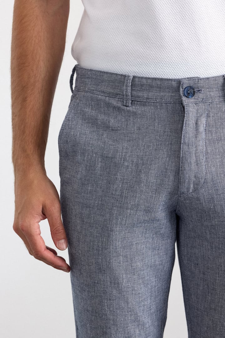 Lacivert Slim Casual Pantolon