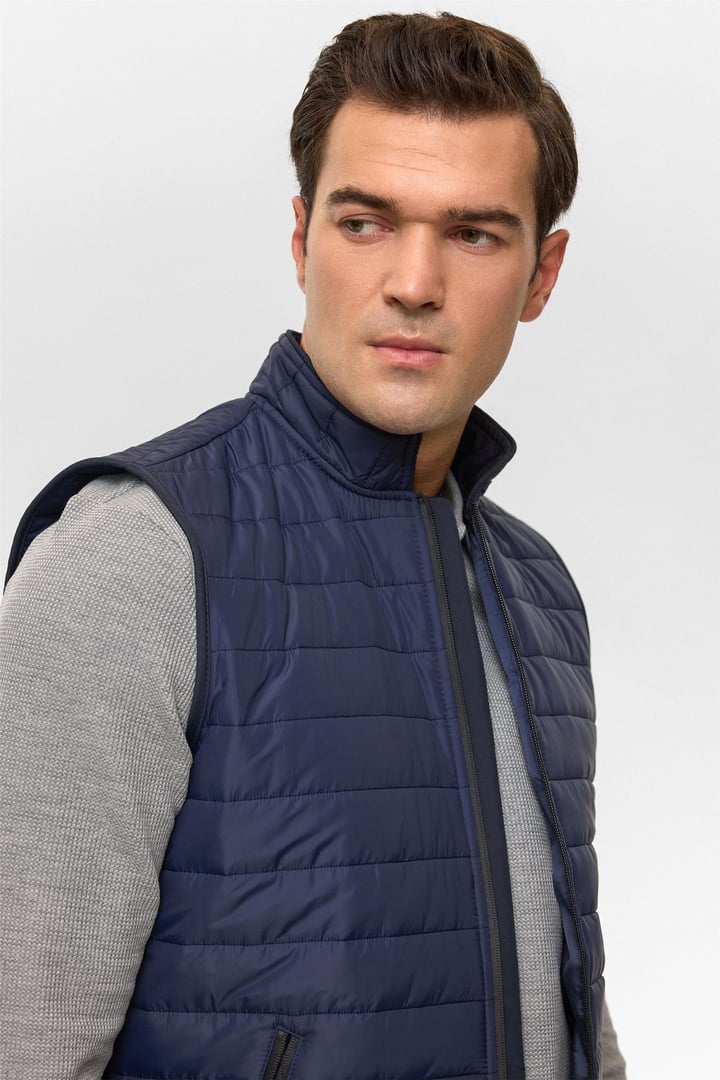 Lacivert Slim Dolum Mont