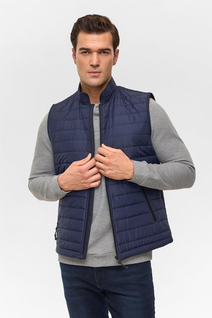 Lacivert Slim Dolum Mont