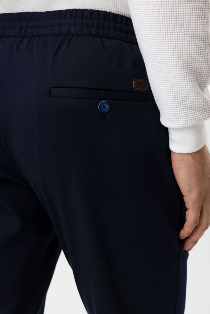 Lacivert Slim Fit Jogger Pantolon