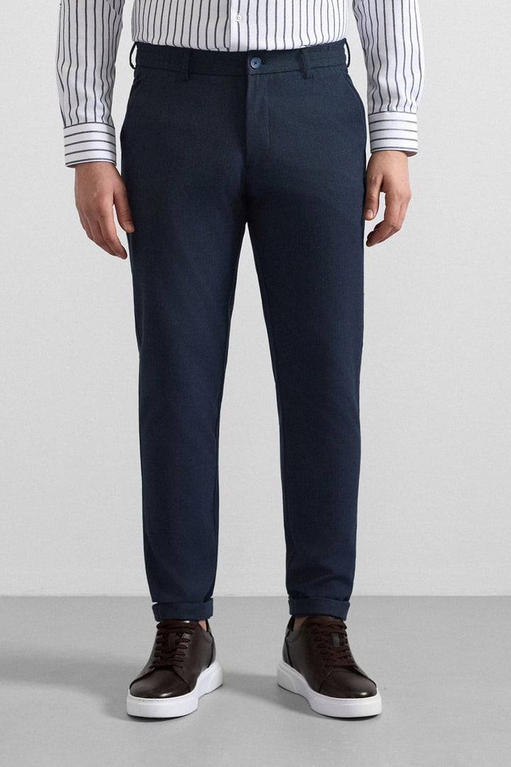 Lacivert Slim Jogger Pantolon