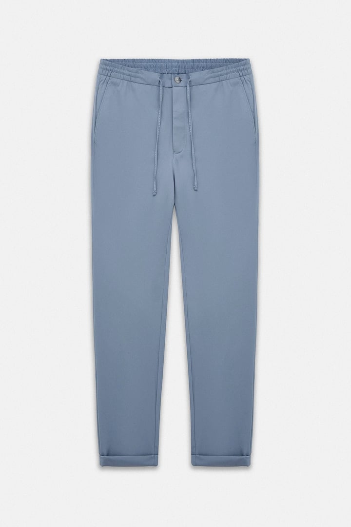 Mavi Slim Düz Jogger Pantolon