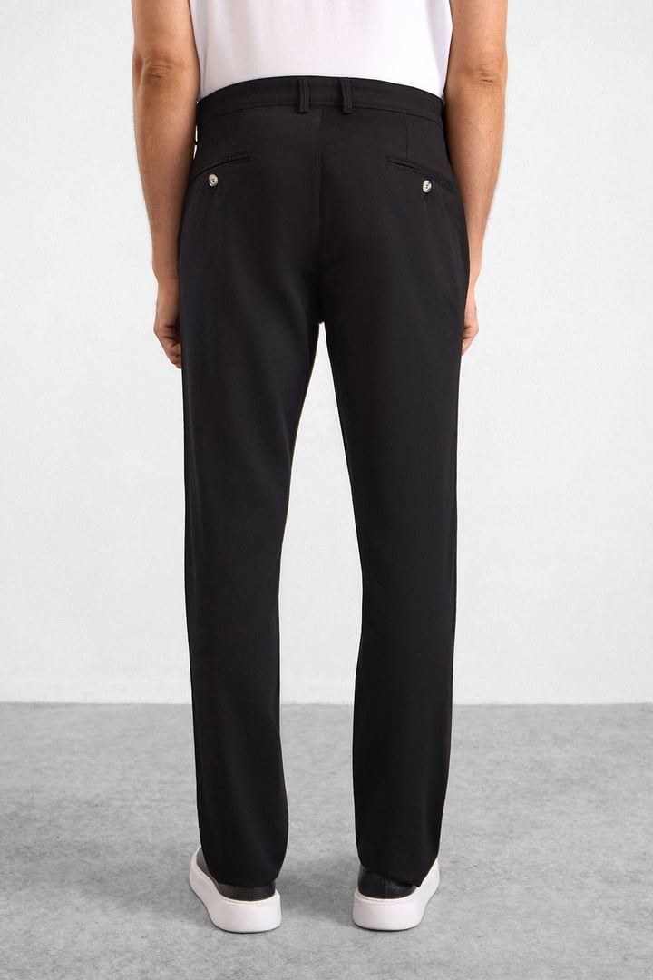 Siyah Regular Casual Pantolon