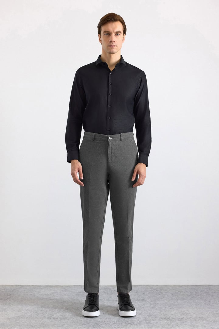 Siyah Regular Casual Pantolon