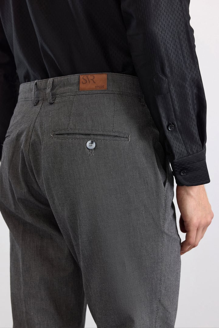 Siyah Regular Casual Pantolon