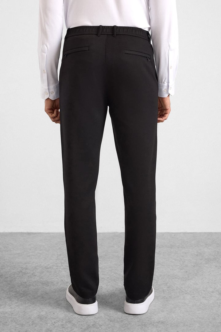 Siyah Regular Jogger Pantolon