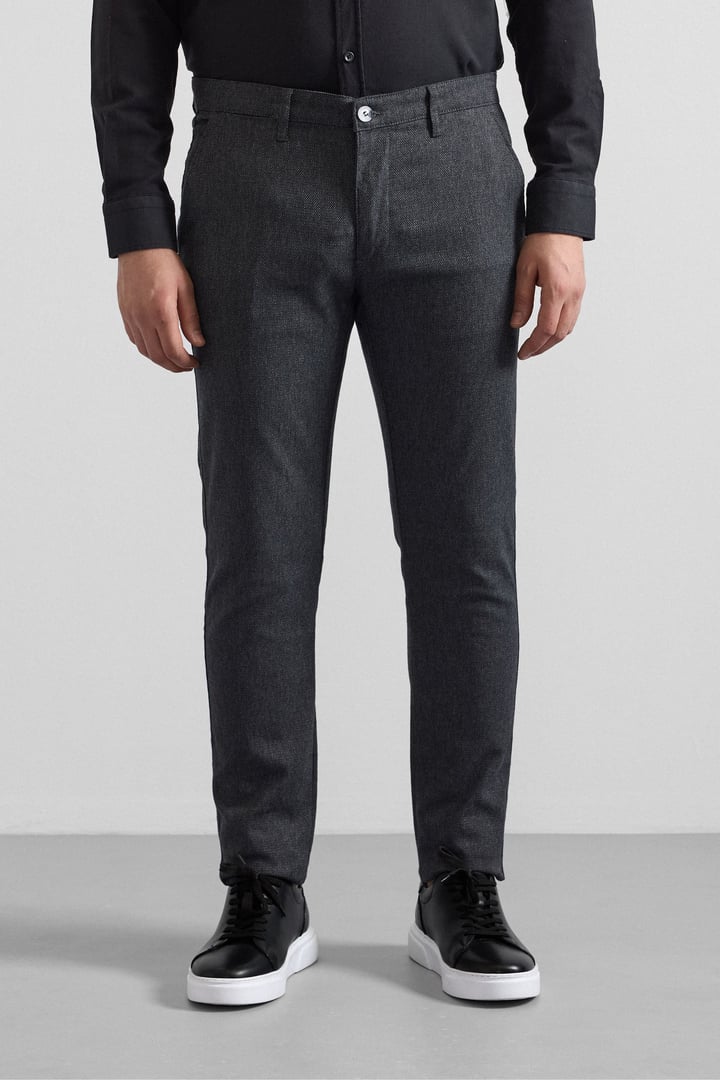 Siyah Slim Casual Pantolon