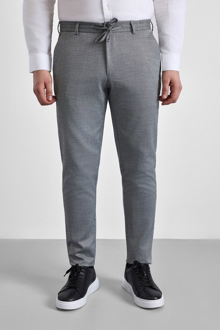 Siyah Slim Düz Jogger Pantolon