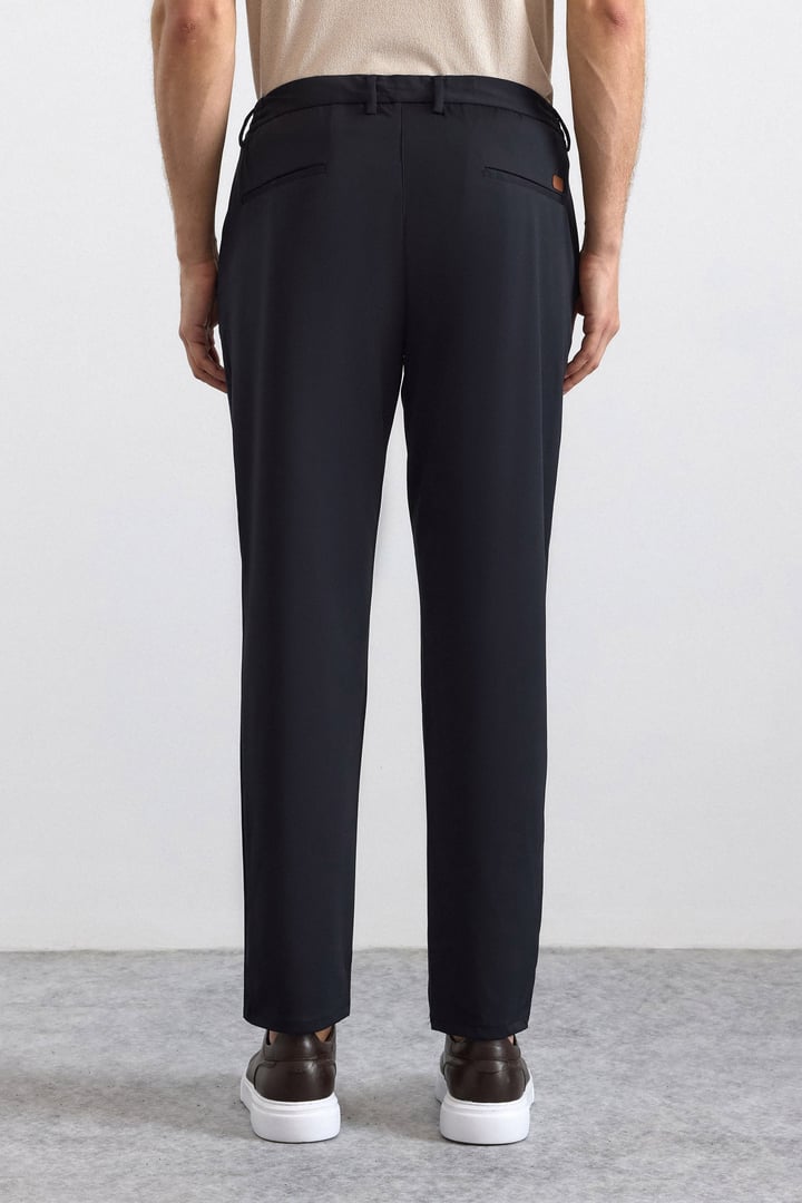Siyah Slim Düz Jogger Pantolon
