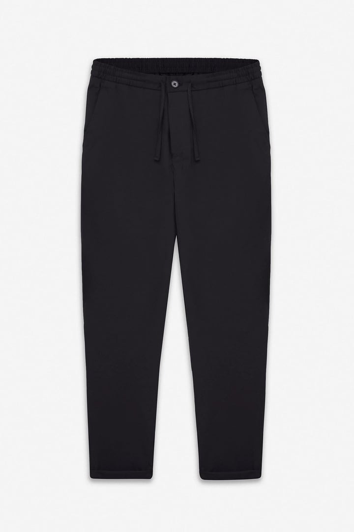 Siyah Slim Düz Jogger Pantolon