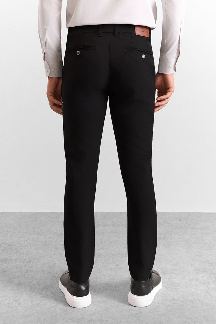 Siyah Slim Klasik Pantolon