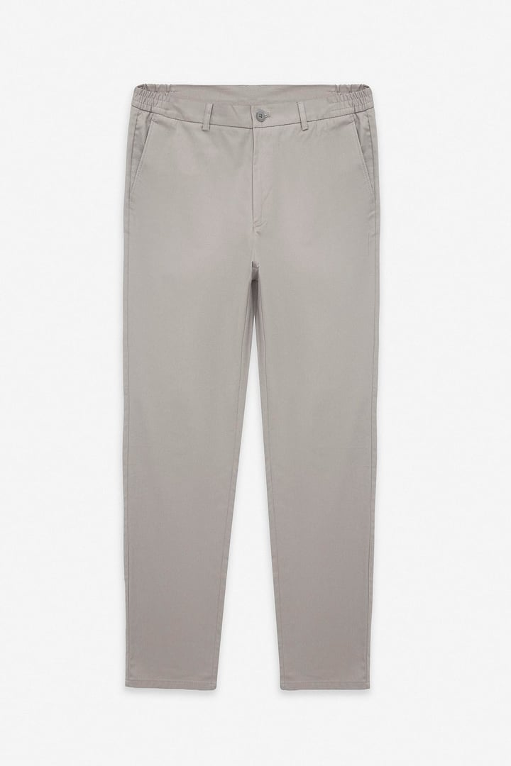 Su Yeşili Slim Düz Yarım Lastikli Jogger Pantolon