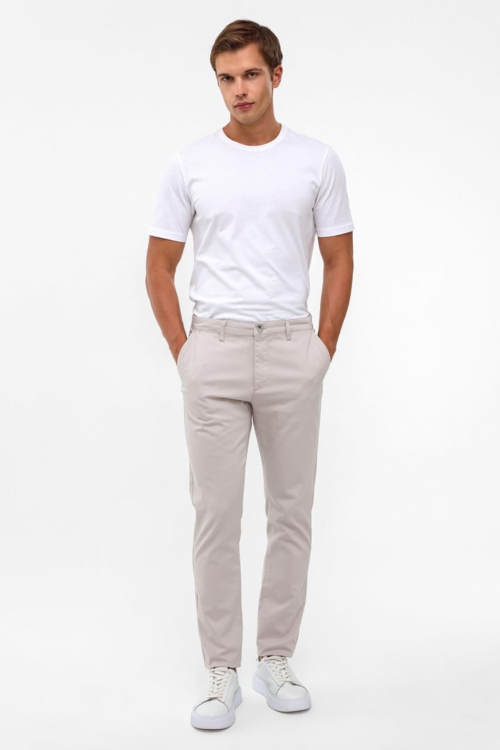 Taş Regular Armürlü Chino Pantolon