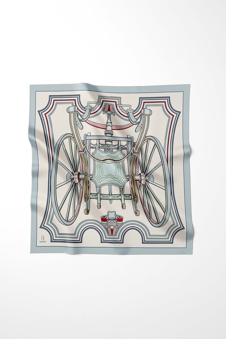 Bebe Mavi Victoria Desen Omuz Şal Eşarp