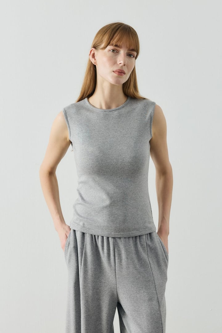 Gri Basic Sıfır Kol Body