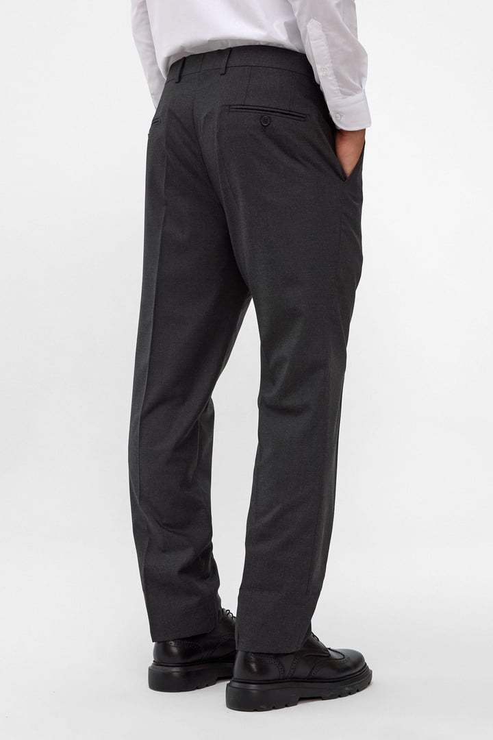 Antrasit Regular Düz Pantolon