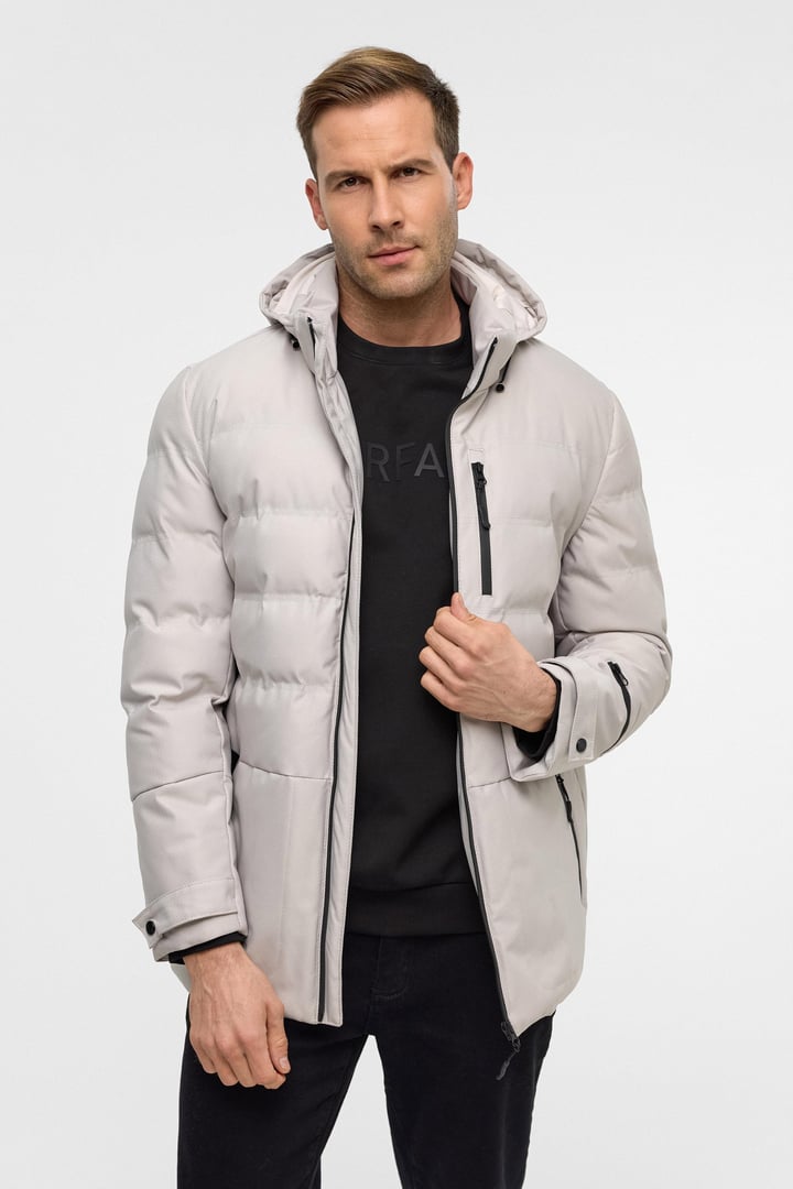 Bej Slim Kapitone Mont