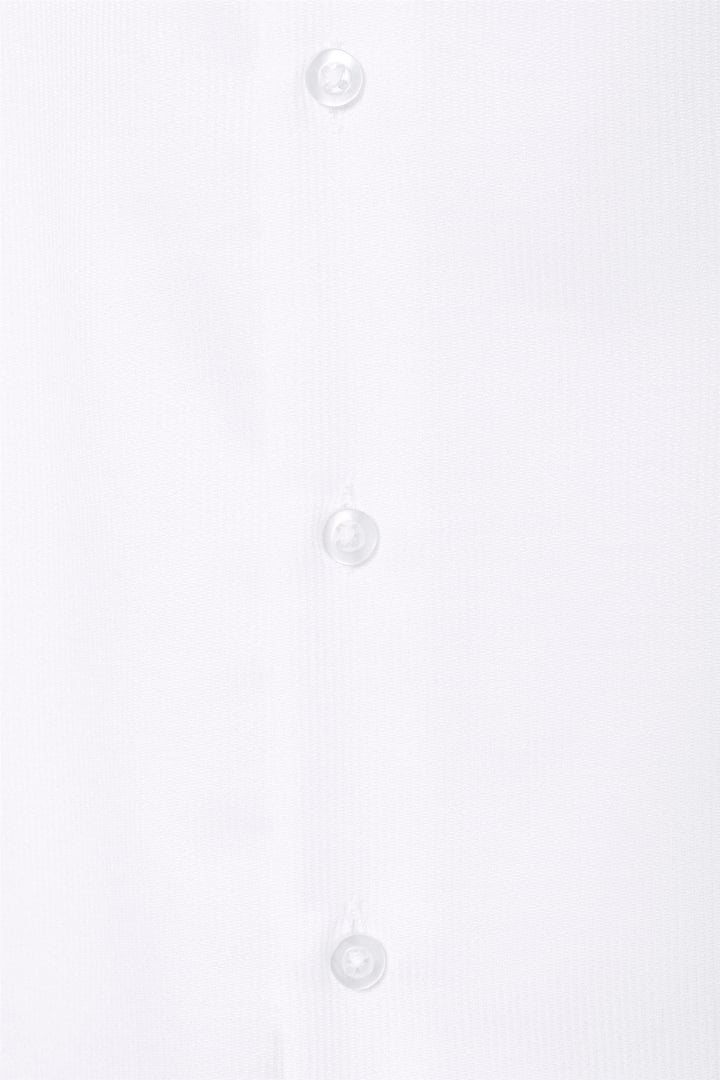 Beyaz Slim Fit Düz Klasik Yaka Gömlek