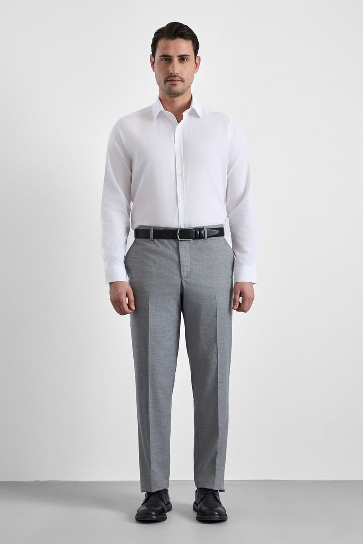 Gri Regular Klasik Pantolon