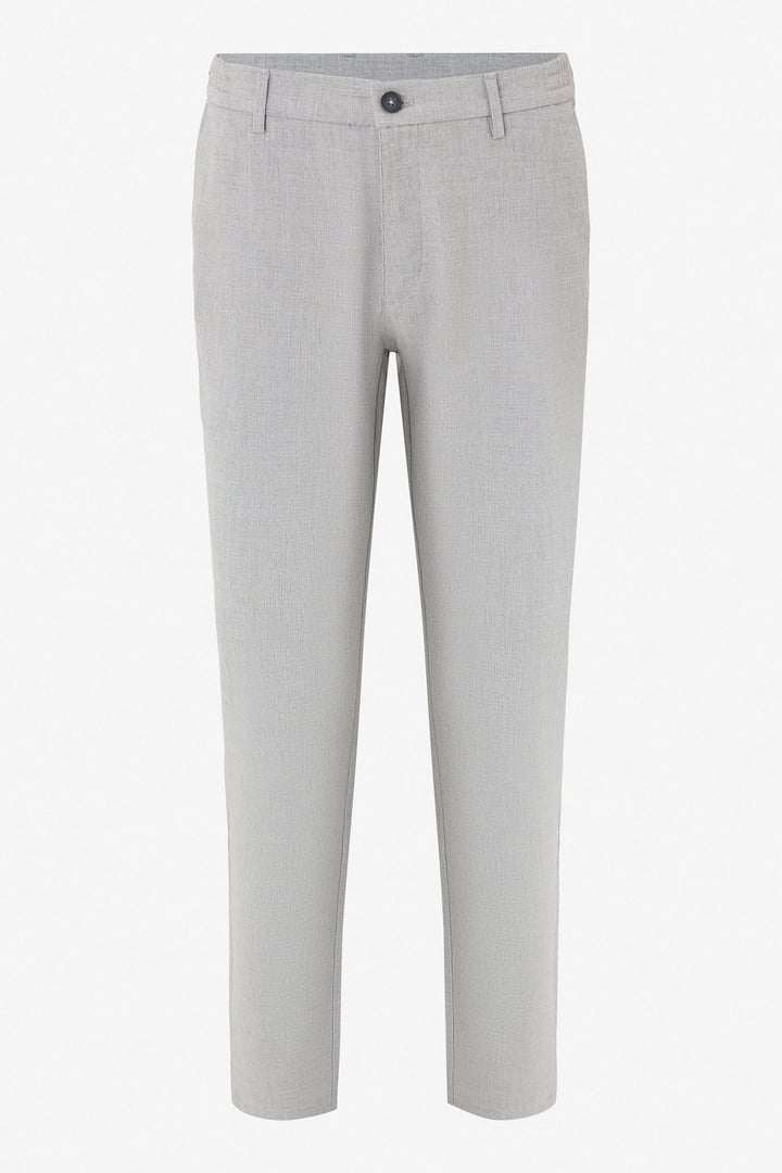 Gri Slim Düz Jogger Pantolon