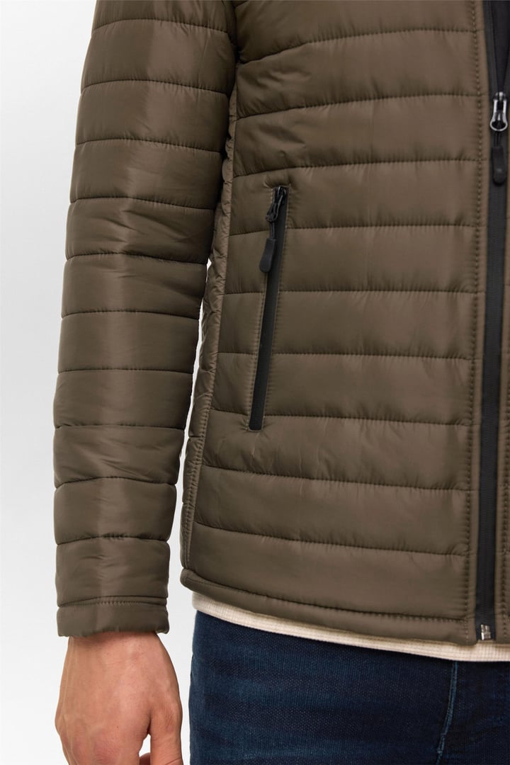 Haki Slim Kapitone Mont