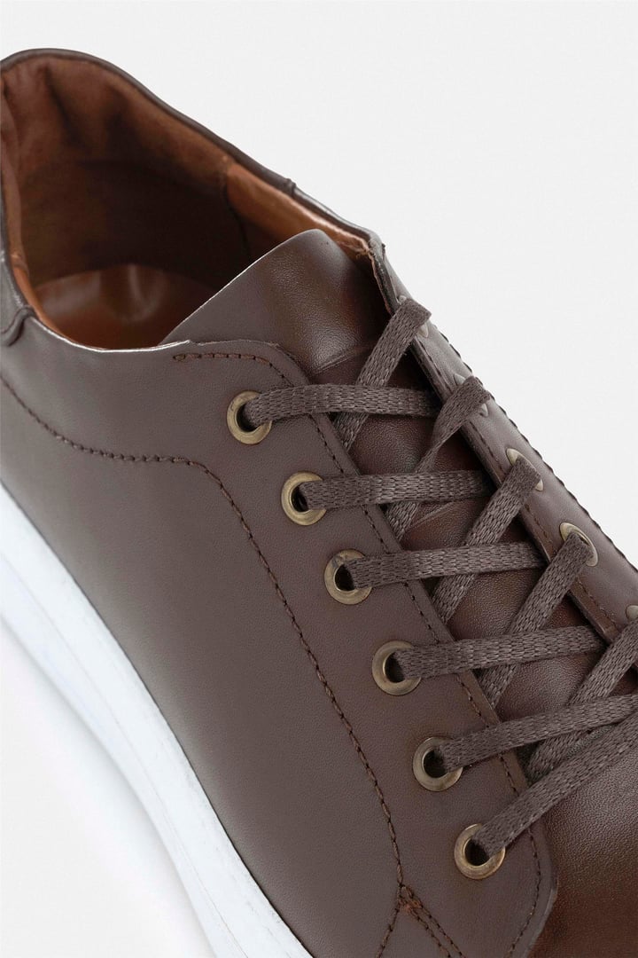 Koyu Kahve Sneakers Ayakkabı