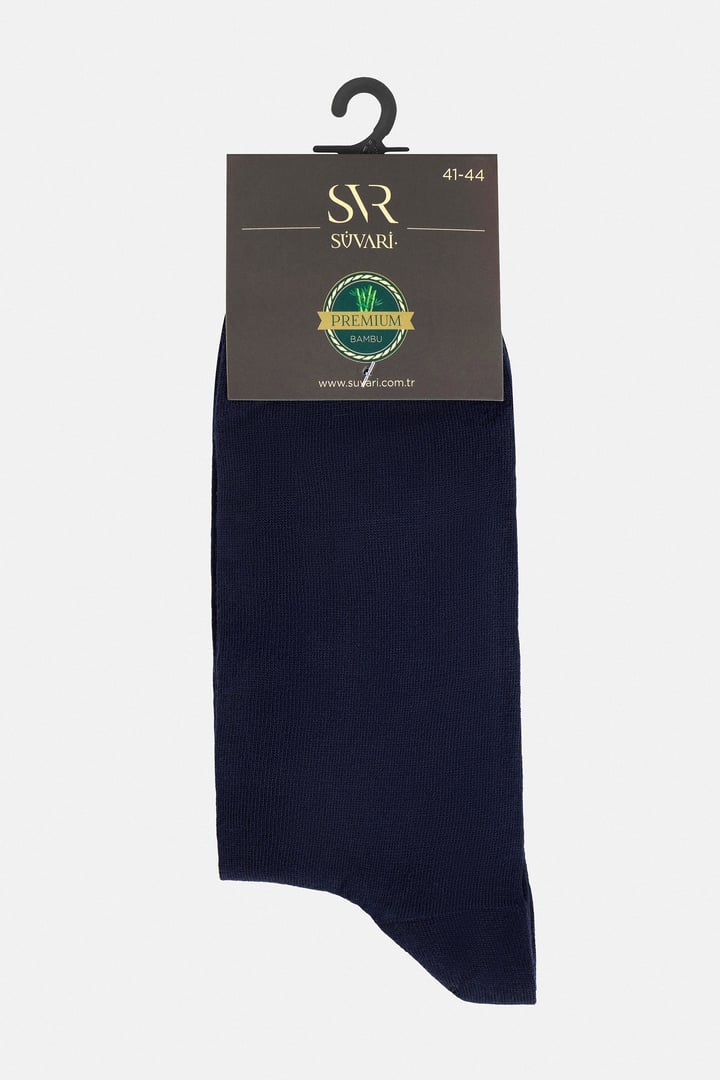 Lacivert Bambu Çorap