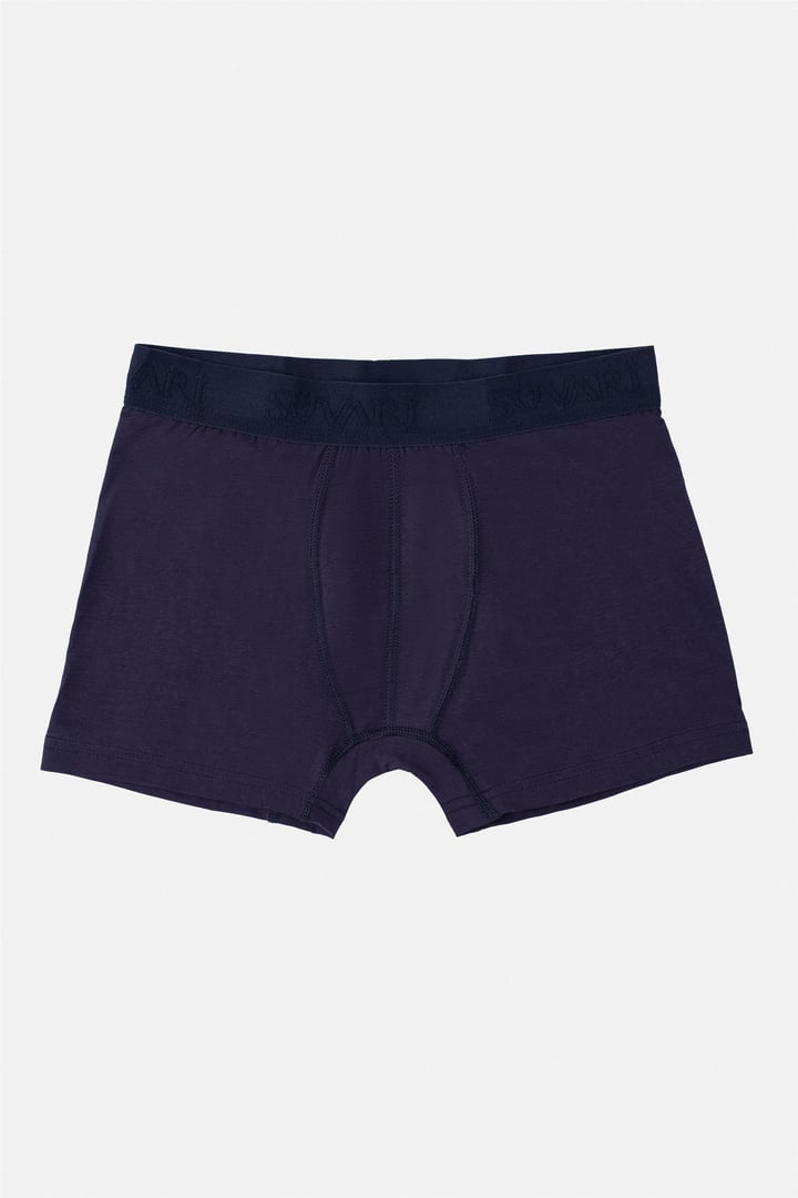 Lacivert Regular Düz Boxer