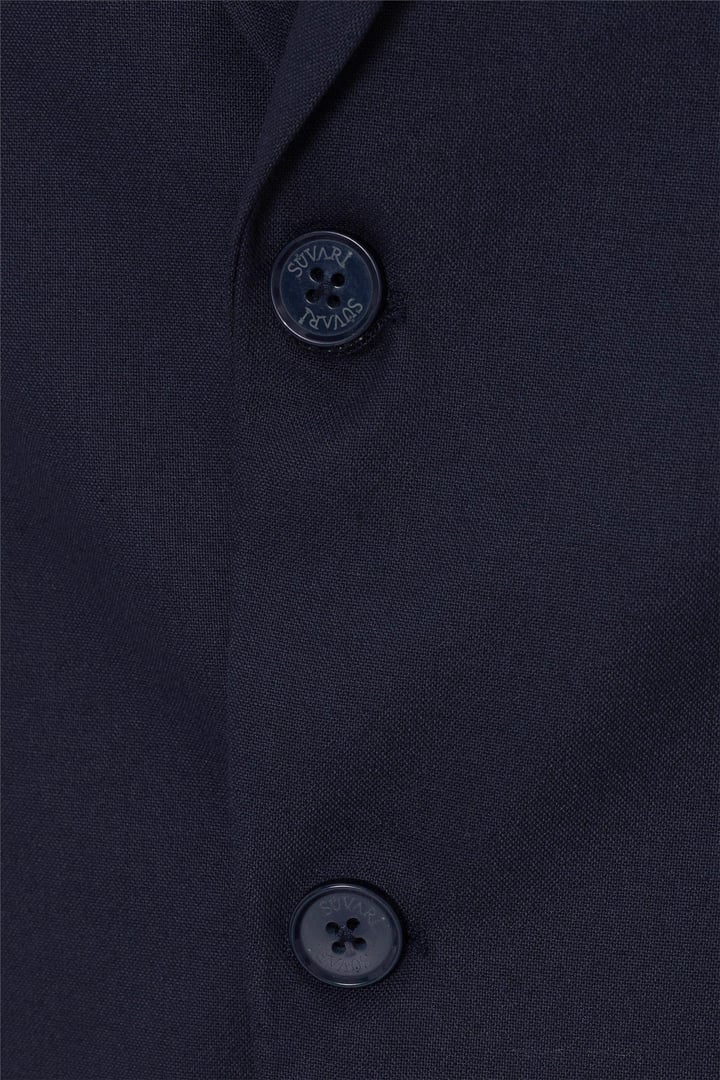 Lacivert Regular Düz Mono Yaka 6 Drop Klasik Takım Elbise