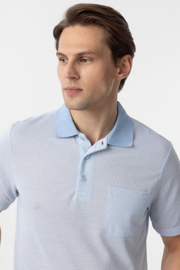 Mavi Regular Armürlü Polo Yaka Tişört