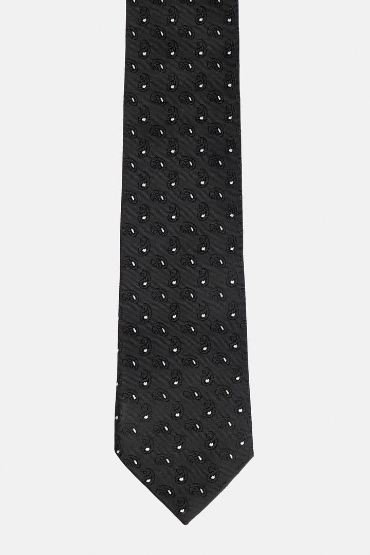 Siyah Baskılı Kravat