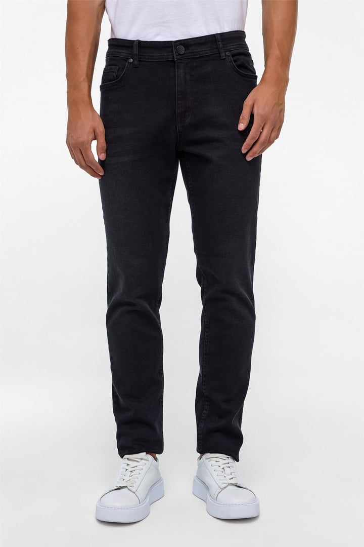Siyah Slim Denim Pantolon
