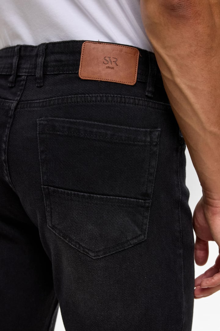 Siyah Slim Denim Pantolon