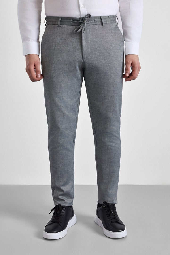 Siyah Slim Düz Jogger Pantolon