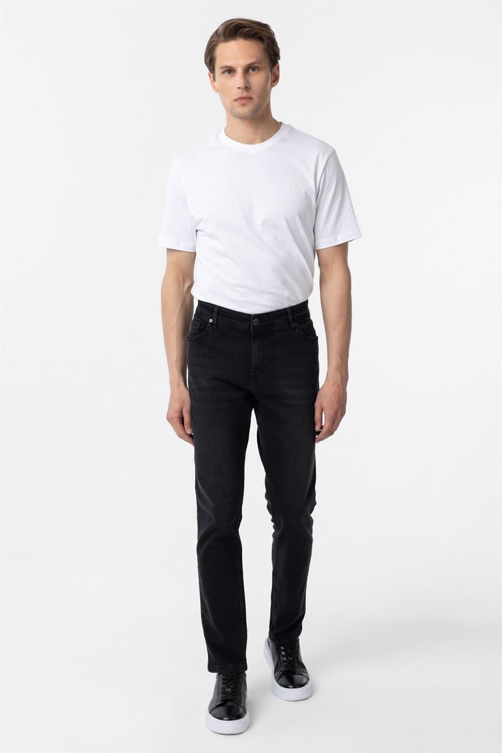 Siyah Slim Denim Pantolon