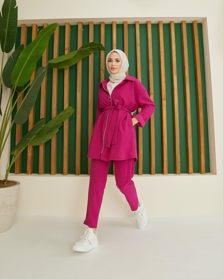 Abro Basic Spor Takım - Vişne