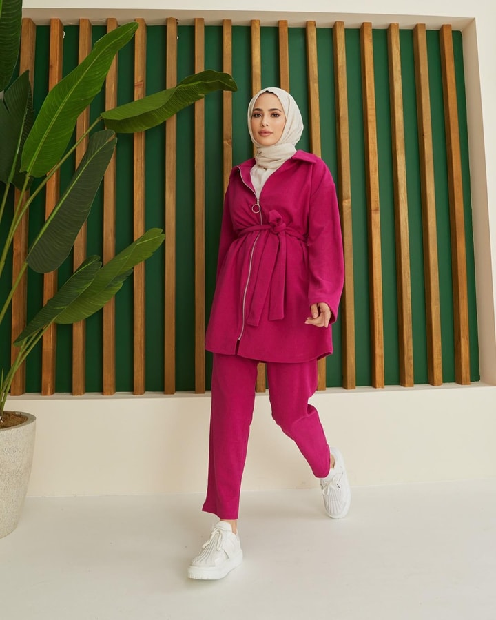 Abro Basic Spor Takım - Vişne