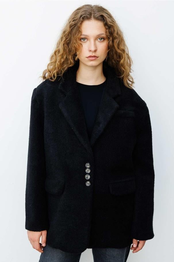 Alaska Kruvaze Blazer - Siyah