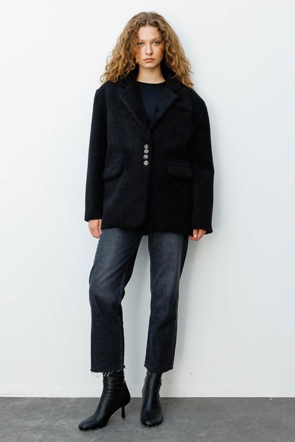 Alaska Kruvaze Blazer - Siyah