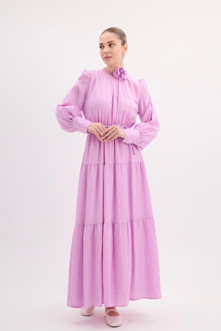 Alicia Simli Elbise - Pembe