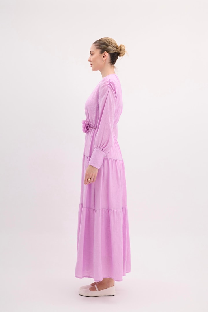 Alicia Simli Elbise - Pembe