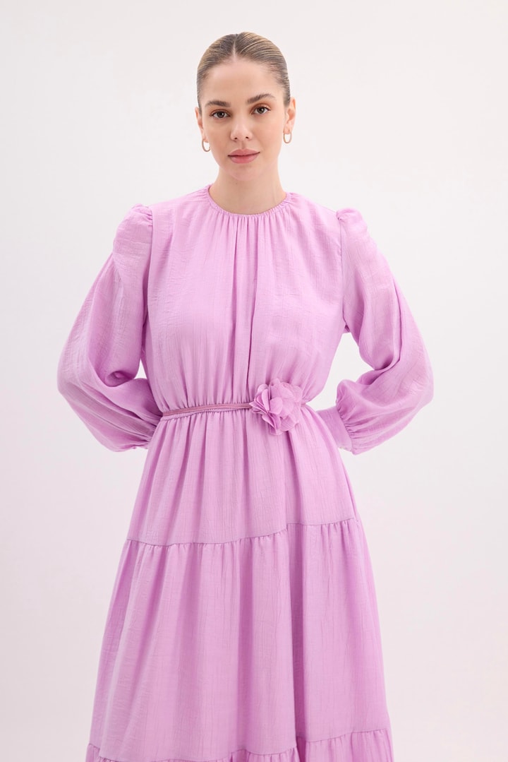 Alicia Simli Elbise - Pembe